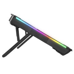 Rampage AD-RC9 TORNADO Siyah 2 Fanlı 10-18 RGB Işıklı Notebook Soğutucu Stand