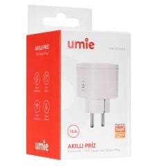 UMIE UM-EU02A 16 Amper Enerji Izleme Bleutooth+Wifi Tuya Destekli Akıllı Priz