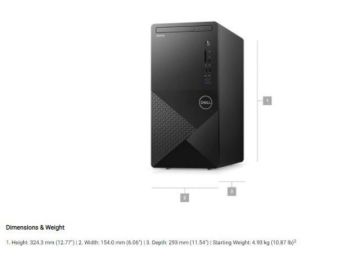 DELL N112VD3888EMEA01_U Vostro 3888, Core i5-10400, 8GB, 256GB SSD, Intel UHD 630, Ubuntu