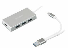 S-link Swapp SW-U320 4 Port Aluminium Usb 3.0 Type-C Gri Usb Hub