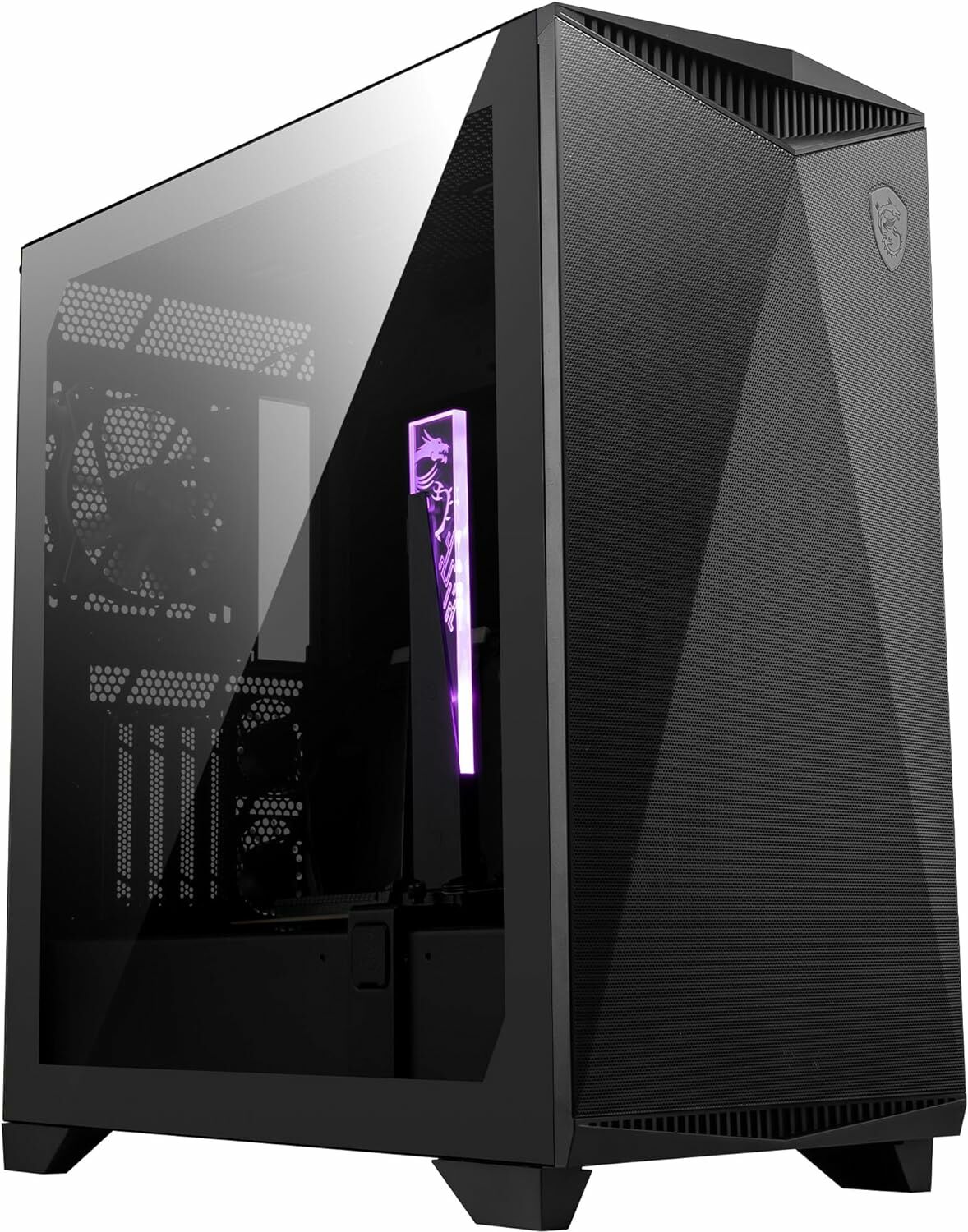 MSI MPG GUNGNIR 300P AIRFLOW TEMPERLI CAM 1X 80MM 2X 6015 FAN 4x120MM FAN ATX BROWN BOX GAMING BILGISAYAR KASASI