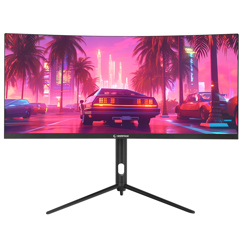 Rampage RAIDEN RA30R200C 30 200Hz 1ms AUO VA WFHD AdaptiveSync RGB Pivot Curved Oyuncu Monitörü