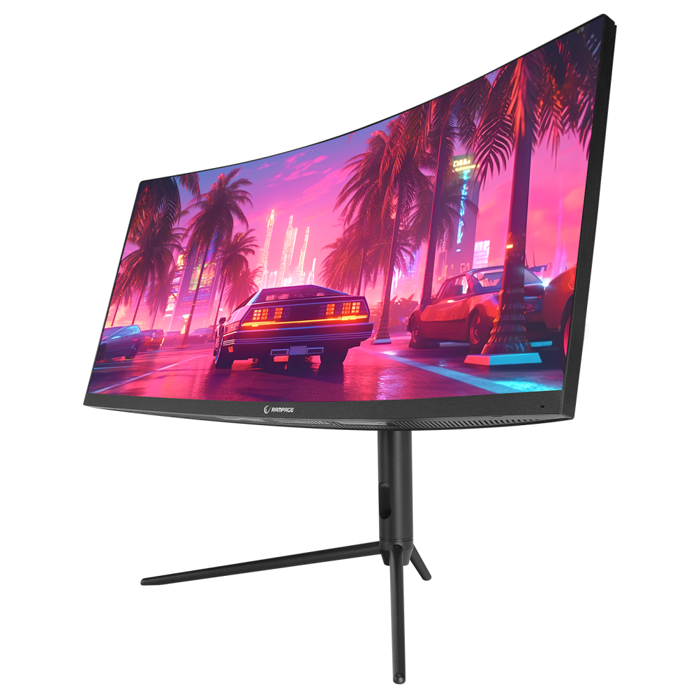 Rampage RAIDEN RA30R200C 30'' 200Hz 1ms AUO VA WFHD AdaptiveSync RGB Pivot Curved Oyuncu Monitörü