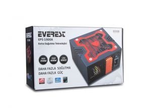 Everest EPS-1900A Peak-400W Extra Soğutu 12cm Kırmızı Fan Gaming Power Supply