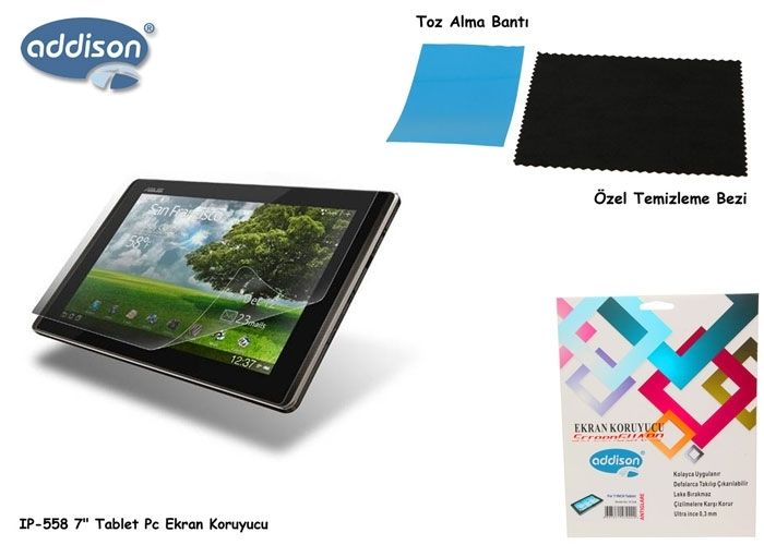 Addison IP-558 7'' Tablet Pc Yansıma Önelyici Ekran Koruycu