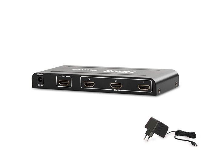 S-Link SL-HSW63 HDMI 3Lü Metal Switch