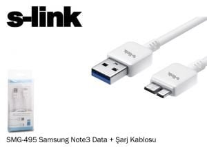 S-link SMG-495 Samsung Note3 Data + Şarj Kablosu