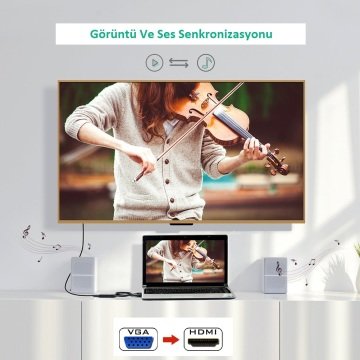 S-link SL-VHC20 Vga to Hdmi Çevirici Adaptör