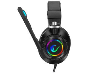 Rampage RM-K20 AMAZE Siyah USB 7.1 Noice Cancelling Mic RGB Ledli Gaming Oyuncu Mikrofonlu Kulaklık