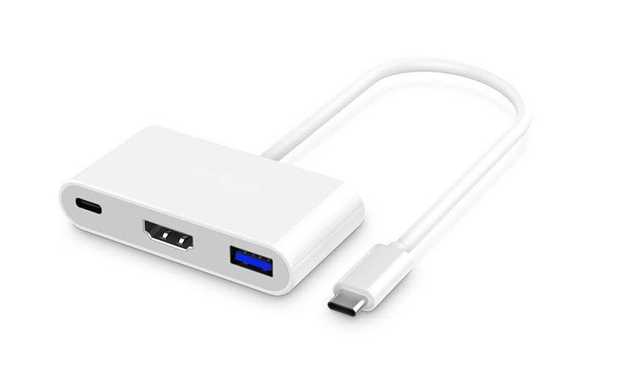 Hytech HY-USBC20 Type C to Hdmi + Usb 3.0 + C Type USb 3.1 Adaptör