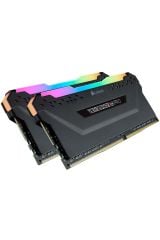 CORSAIR CMW16GX4M2D3600C18 16GB (2X8GB) DDR4 3600MHz CL18 VENGEANCE RGB PRO SOĞUTUCULU DIMM BELLEK BLACK