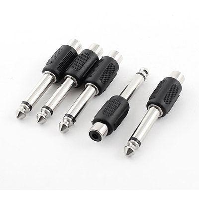 Q-STR8 6.3 mm Mono Erkek 3.5mm RCA Dişi Adaptör Jack