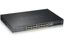 ZYXEL GS2220-28HP 24-PORT GBE L2 POE SWITCH WITH GBE UPLINK (1 YEAR NCC PRO PACK LICENSE BUNDLED)