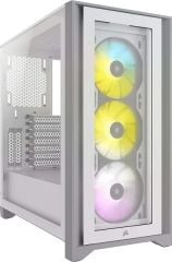 CORSAIR CC-9011233-WW iCUE 5000X RGB QL EDITION 4x120mm FAN DAHILI RGB KONTROLCU FULL TOWER SMART BILGISAYAR KASASI BEYAZ