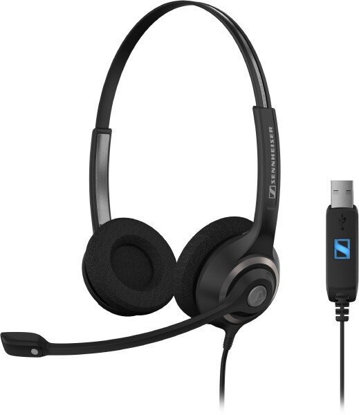 EPOS I Sennheiser SC 260 USB Çift Taraflı Taçlı USB Kablolu HD Ofis Kulaklığı