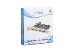 S-link SL-3EX6 PCI Express Usb 3.0 4 Port Kart