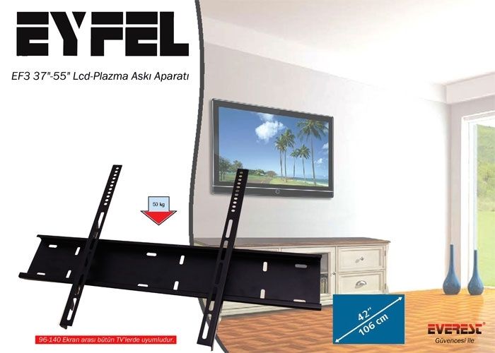 Eyfel EF-3 37''-55'' Lcd-Plazma Askı Aparatı