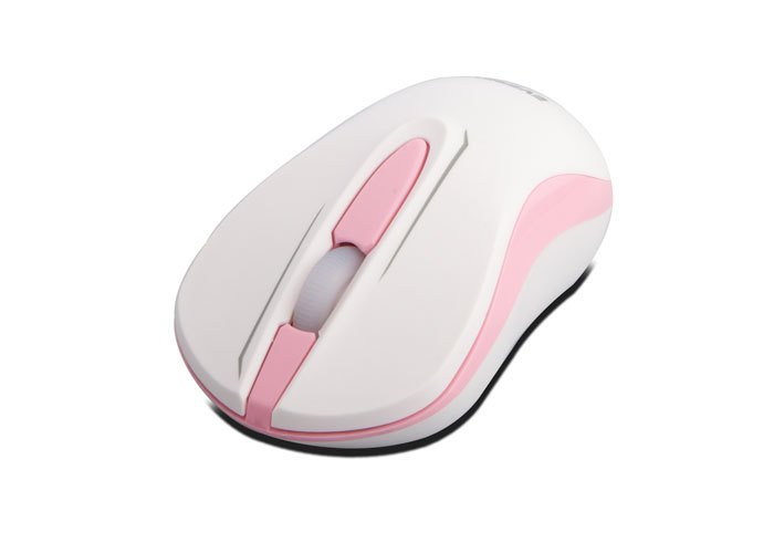 Everest DLM-380 1000dpi Kablosuz Mouse...Kolay Taşınır Minimal Tasarım Beyaz Pembe Renk 2.4 Ghz Optik Sensörlü Kablosuz Mouse