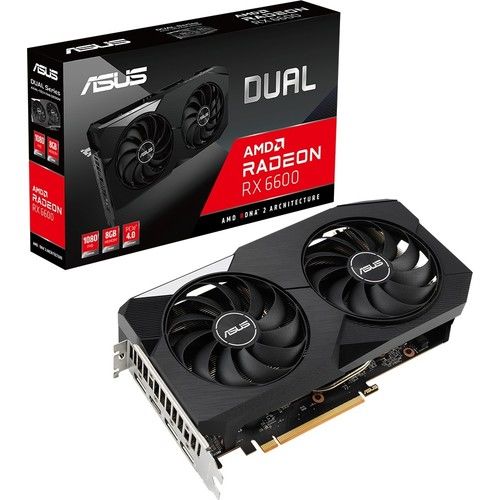 ASUS DUAL-RX6600-8G 8GB GDDR6 HDMI DP 128Bit