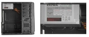 Everest 720R Kasa Peak-250W Siyah/Kırmızı 2*Sata Mesh Metal Panel Ofis Oyuncu Kasası...Örgü Metal Ön Panel Tasarımlı İki Adet Fan Yuvalı Kullanışlı İç Hacimli Ofis Oyuncu Atx Kasa