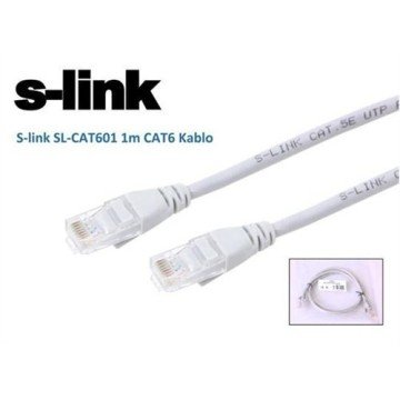 S-link SL-CAT601GRi 1m  CAT6 Kablo