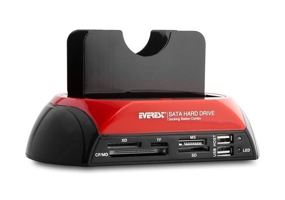 Everest Hdc-385 Harici Usb 2.0 Sata Ide Hdd Docking Station Kart Okuyucu 2.5'' 3.5''