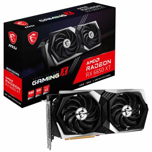 MSI Radeon RX6650 XT Gaming X 8GB GDDR6 128B PCIE 4.0 X8 7680x4320/Open GL 4.6/Gen 4 x8