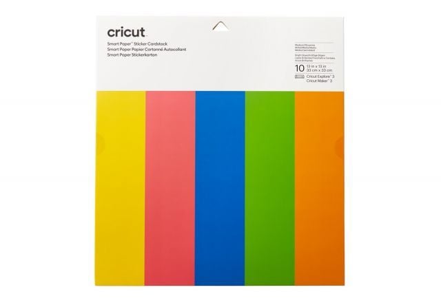 CRICUT 2008318 SMART ETİKET KARTON KAĞIT 33X33CM 10 SAYFA GÖKKUŞAĞI