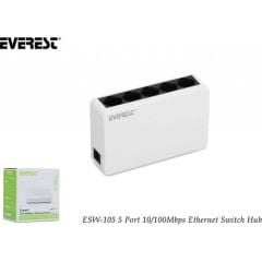 Everest EVERLINK ESF105 5 Port 10/100Mbps RTL8305 Chipset Fast Ethernet Masaüstü Switch Hub