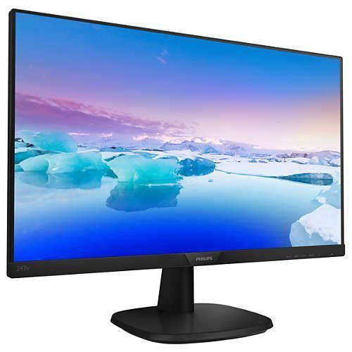 243V7QDSB-01 23.8'' 1920X1080 4MS 75HZ VGA HDMI SİYAH LED MONİTÖR