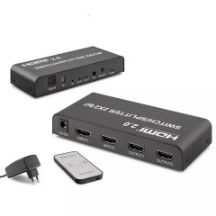 HADRON HD270 SWITCH SPLITTER HDMI 2 GİRİŞ 4 ÇIKIŞ