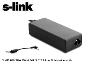S-link SL-NBA66 90W 19V 4.74A 5.5*2.1 Acer UÇ Notebook Adaptör
