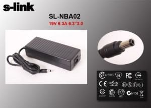 S-link SL-NBA02 Toshiba Notebook Standart Adaptör 120W 19V 6.3A 6.3x3.0
