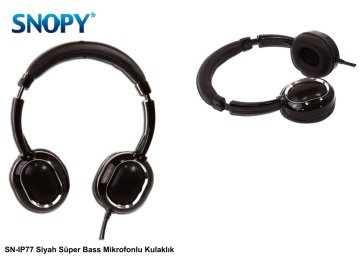 Snopy SN-IP77 Süper Bass Siyah Mikrofonlu Kulaklık