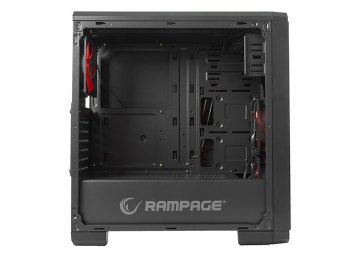 Everest Rampage Pulsar V1 2*Usb3.0+ 2* USB 2,0 + 2*12cm Led +1*12CM RED Fan Pencereli Oyun Kasa (POWERSIZ)