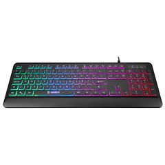 Everest KB-2025 Siyah USB Rainbow Backlight Membrane Gaming Oyuncu Klavye