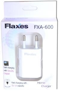 Flaxes Fxa-600B 5V 1A Ev Şarjı Gsm Uyumlu 1 Usb Beyaz