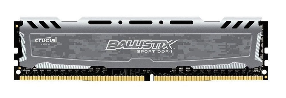 Crucial Ballistix Sport LT Gri 8GB DDR4-3000 UDIMM Gaming Ram - BLS8G4D30AESBK