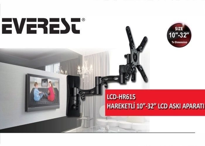 Everest LCD-HR615 10 -32 Hareketli Lcd Tv Askı Aparatı