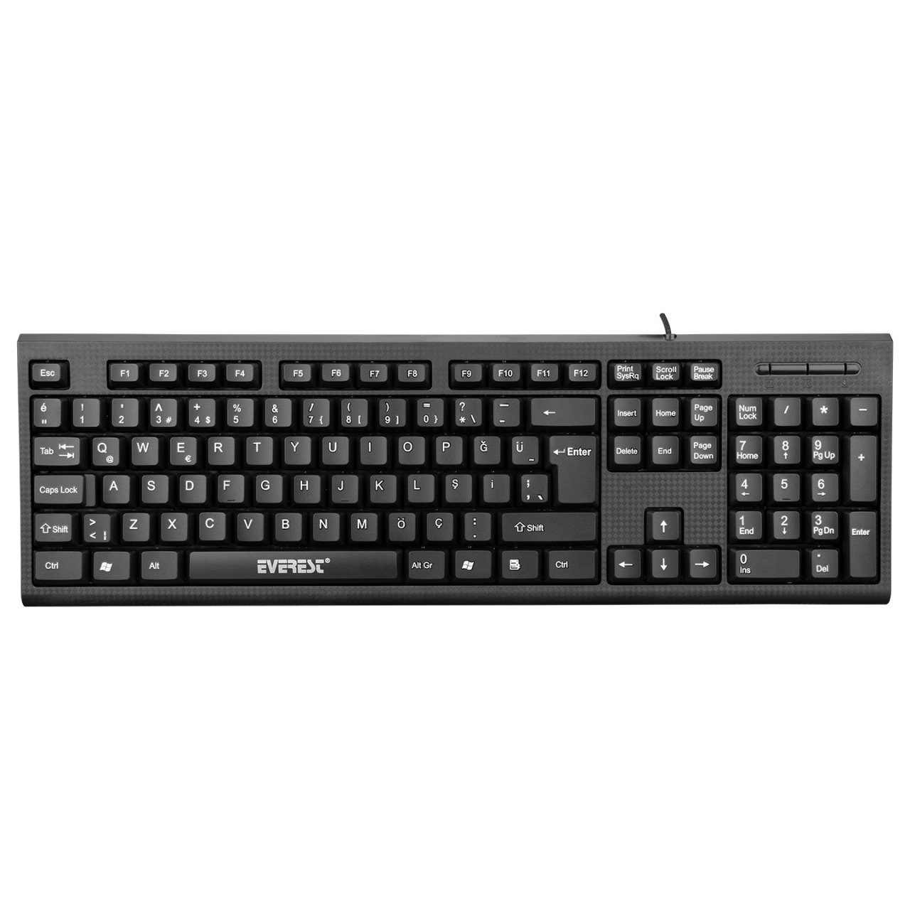 Everest KB-871U Siyah Usb Q Türkçe Standart Kablolu Klavye