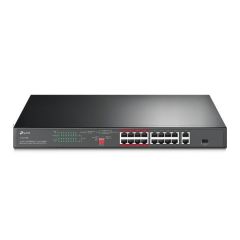 TL-SL1218P 16-Port 10/100 Mbps + 2-Port Gigabit Rackmount  Switch with 16-Port PoE+