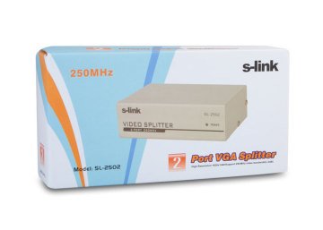 S-link SL-2502 2 VGA 250Mhz Monitör Splitter