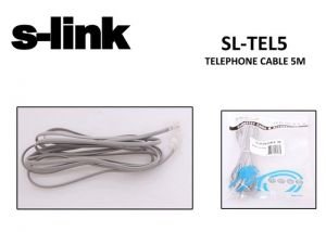 S-link SL-TEL5 5m Telefon Kablosu
