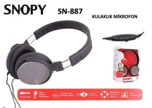 Mikrofonlu Kulaklık Snopy SN-887 (Mirror)