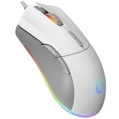 Rampage SMX-R21 COMPACT Usb Pembe/Gri RGB Işıklı+Macro 7200dpi / 1000hz Gaming Oyuncu Mouse Rampage