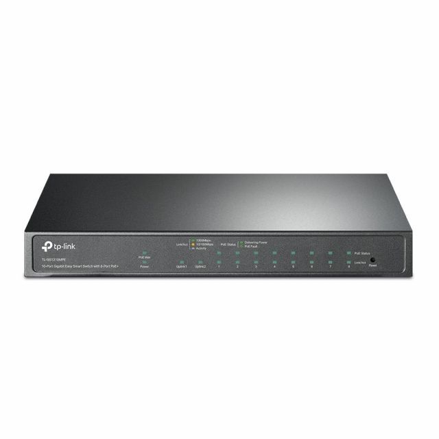 TL-SG1210MPE 10-Port Gigabit Easy Smart Switch with 8-Port PoE+