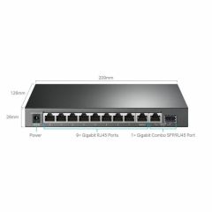 TL-SG1210MPE 10-Port Gigabit Easy Smart Switch with 8-Port PoE+