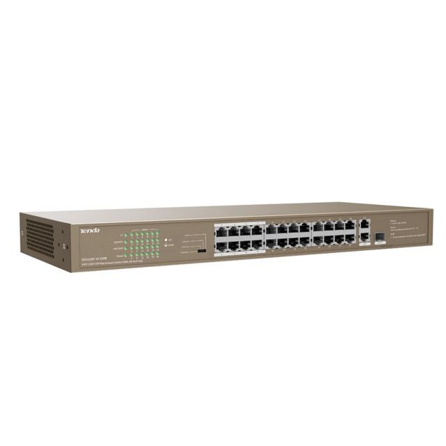 TEF1126P-24-250W 250W 24 Port 10/100Mbps 24 Port PoE