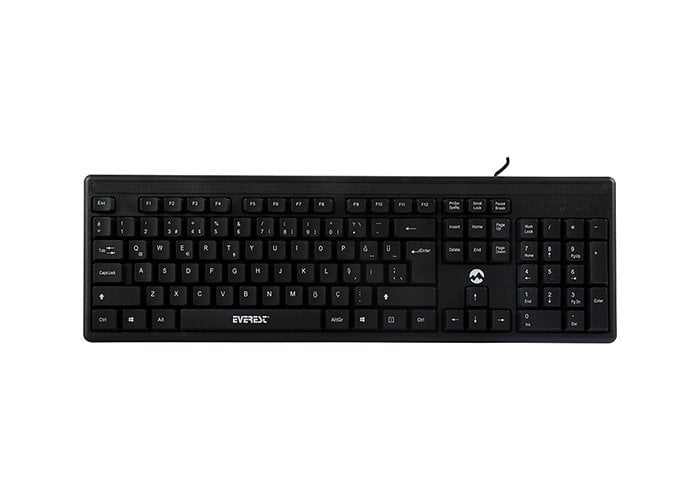 Everest KB-1002 Siyah USB Q Standart Klavye