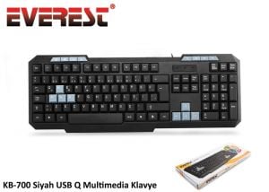 Everest KB-700 Siyah USB Q Multimedia Klavye